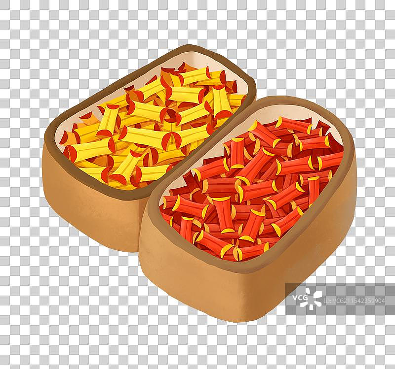 春节插画年俗插画糖果元素糖果货摊 酥心糖图片素材