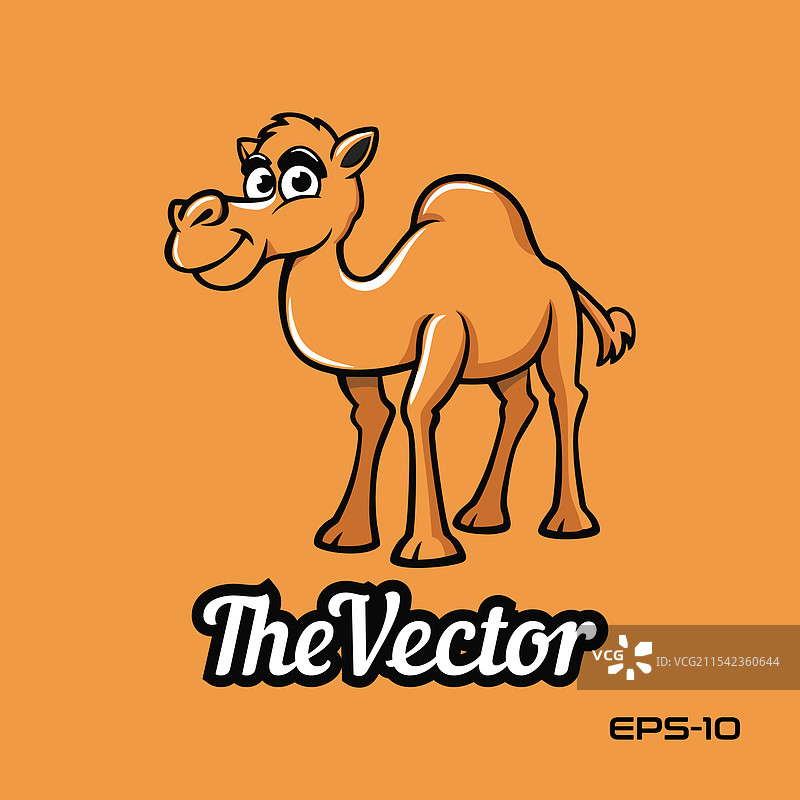 可爱的骆驼吉祥物角色图片素材