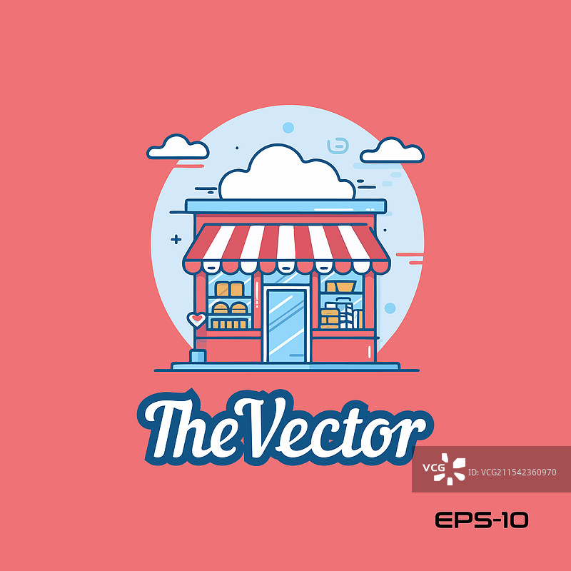 零售店标志吉祥物角色图片素材