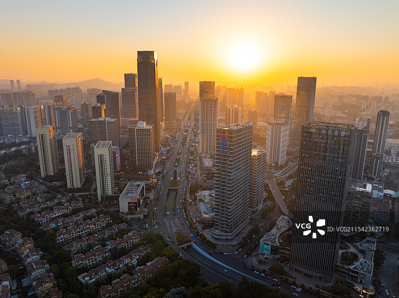 广州市番禺区万博CBD、汉溪大道、万博商务区、长隆万博CBD航拍图片素材