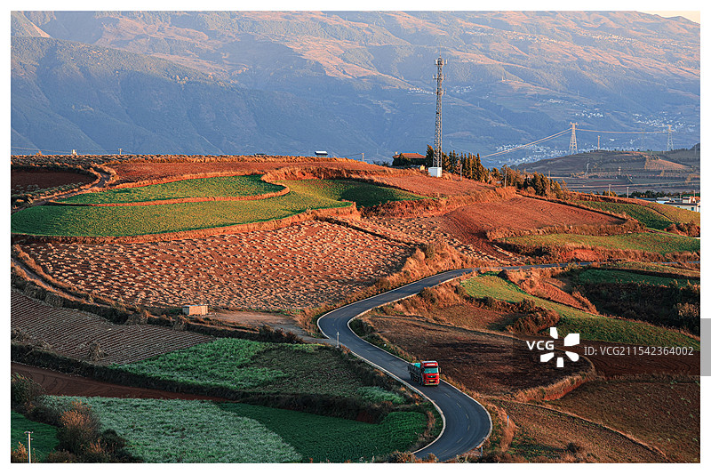 云南东川红土地图片素材