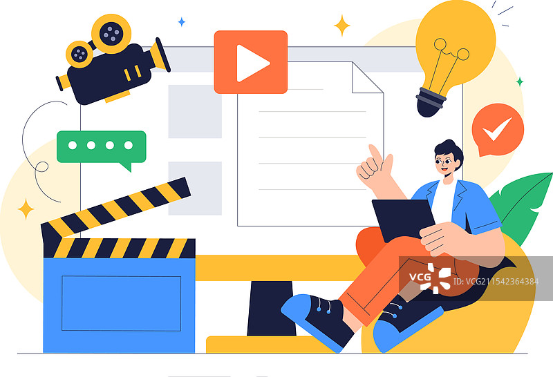 编剧，展示一位专业作家和图片素材