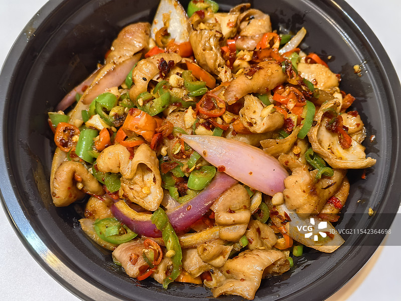 中餐美食爆炒肥肠图片素材