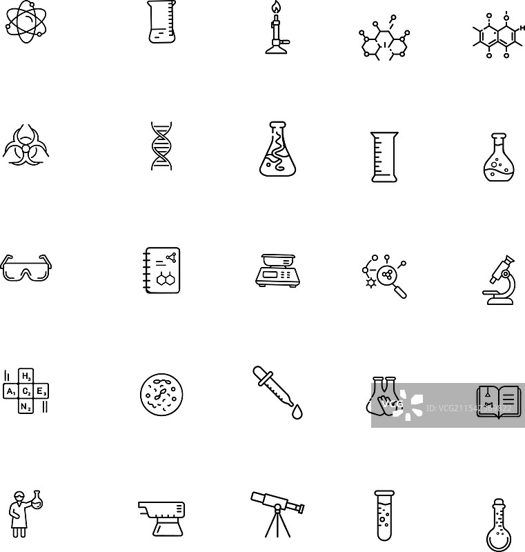科学实验室设备 化学 生物 物理图片素材