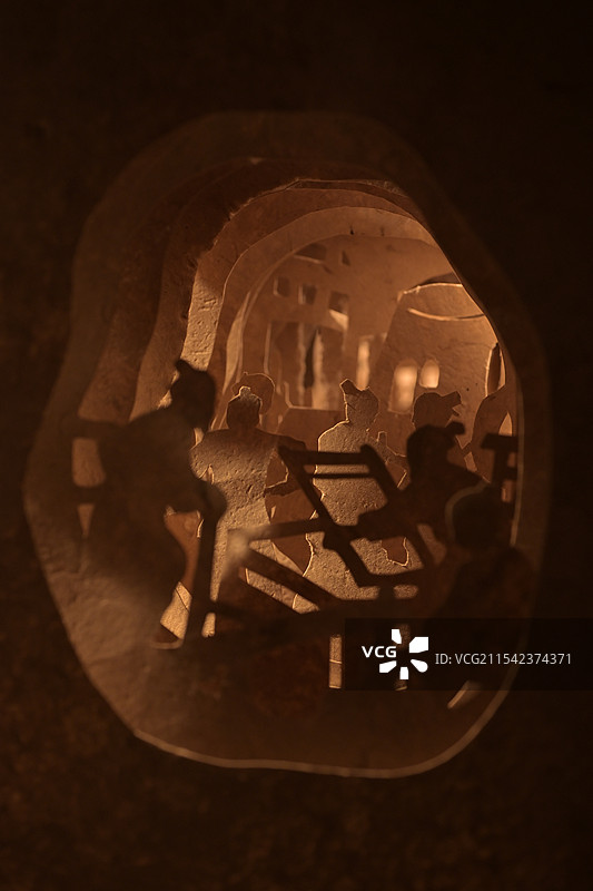 上饶望仙谷艺术展，纸图片素材