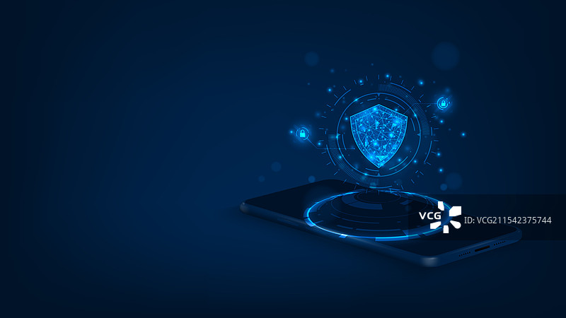 智能手机安全概念高科技技术图片素材