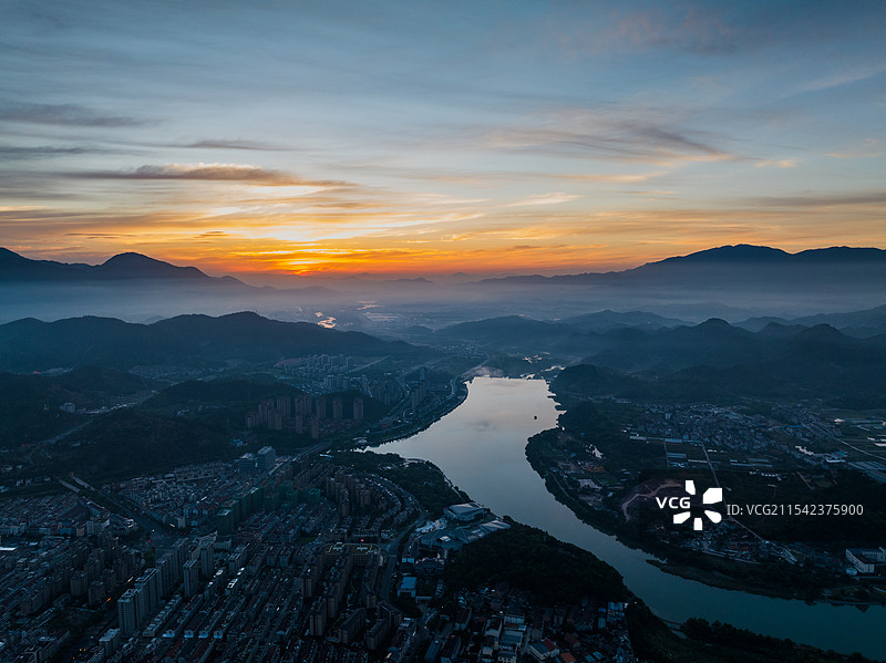 仙居县城市风光图片素材