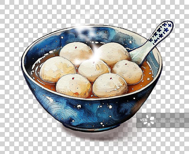 一碗红糖汤圆或者元宵图片素材