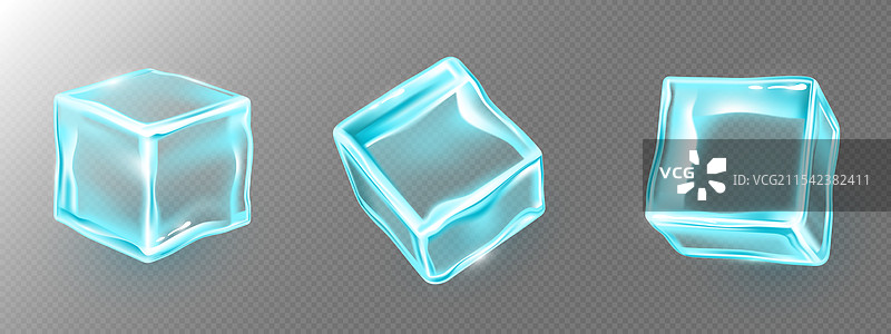 透明冰块 3D图片素材