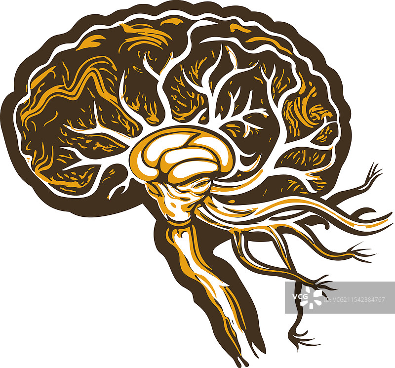 复古风格的轴突图像图片素材