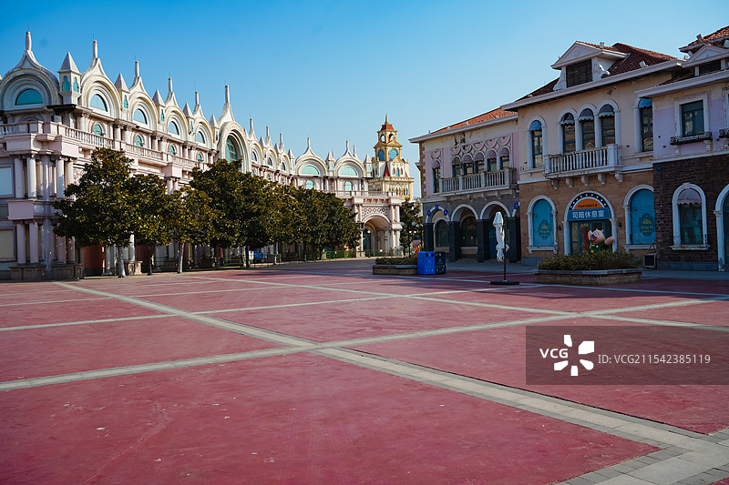 青岛方特梦幻王国  儿童主题乐园 异域风情建筑图片素材