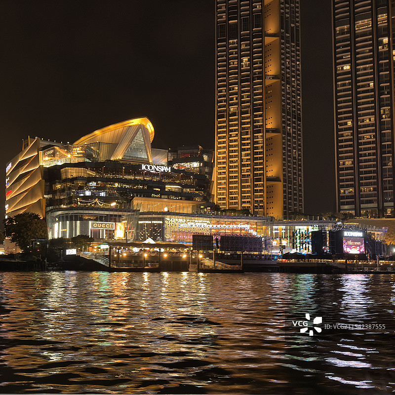 曼谷暹罗天地夜景图片素材