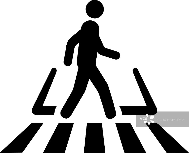行人过街标志图标图片素材