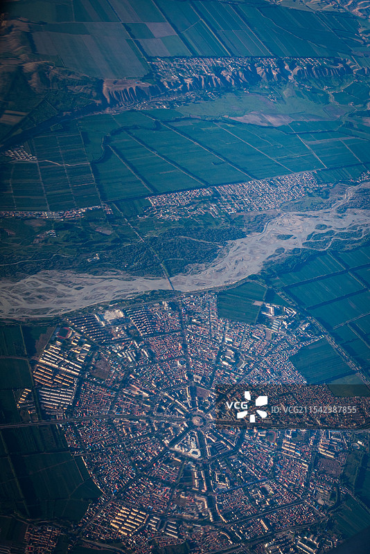 八卦城 特克斯图片素材