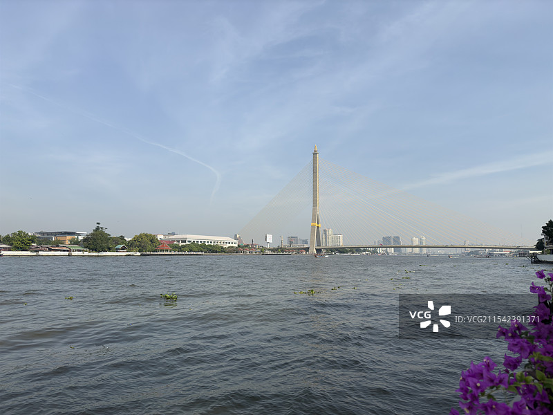 曼谷湄南河沿岸风景图片素材