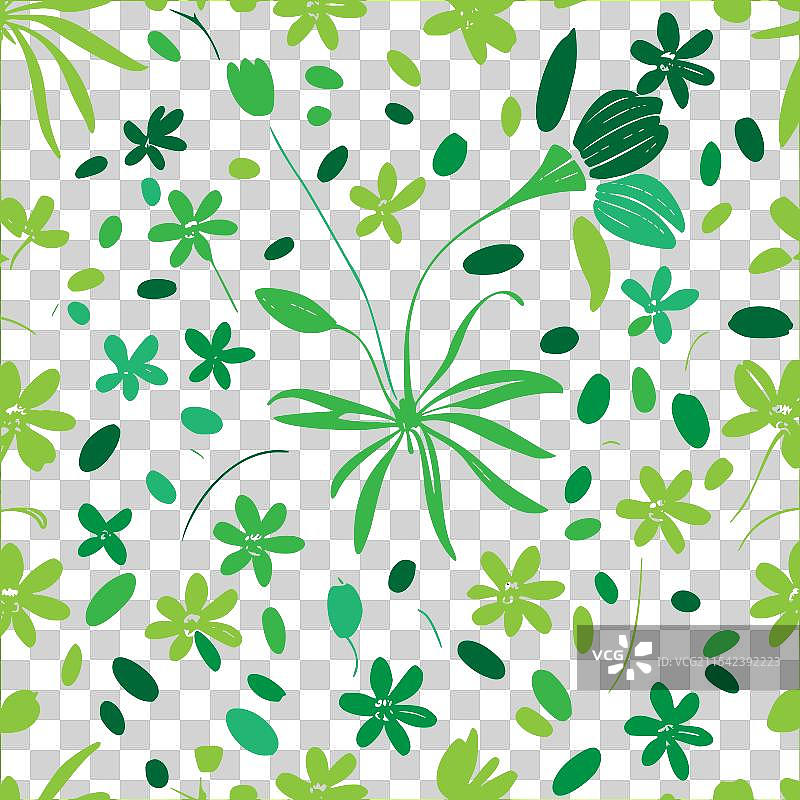 抽象的毛地黄花图案无缝色彩图片素材