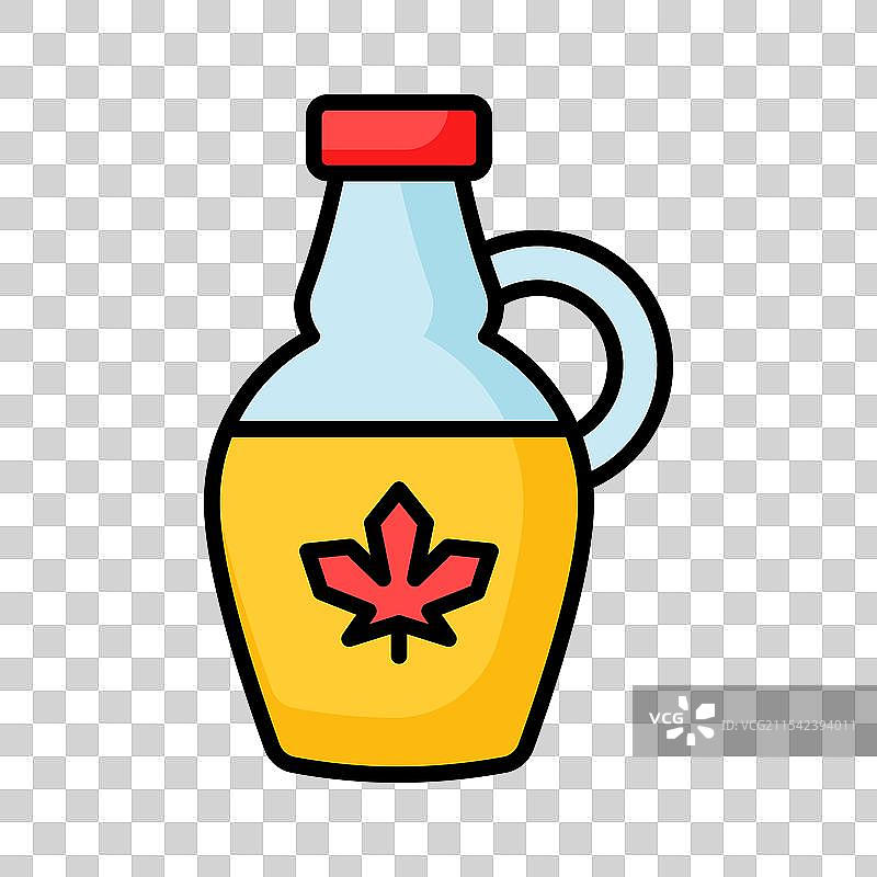 现代风格的可定制枫糖浆准备好了图片素材