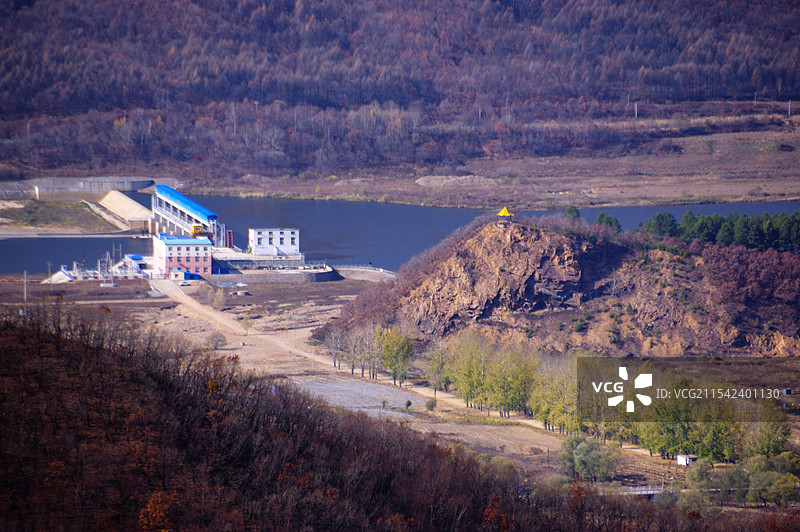 黑龙江汤原县鹰山风光图片素材