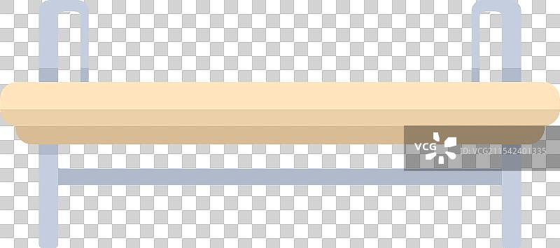 空的毛巾烘干架放置在白色背景上图片素材