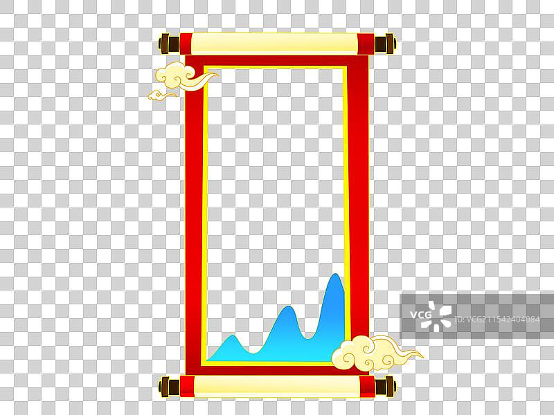 中国传统烫金边框图片素材