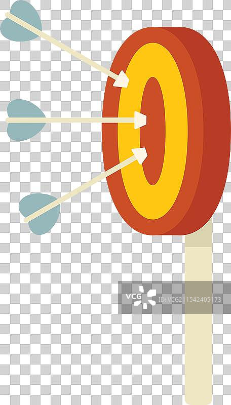 三支箭射中木制靶子图片素材