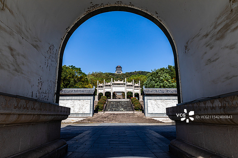 湖州，菰城景区风光图片素材