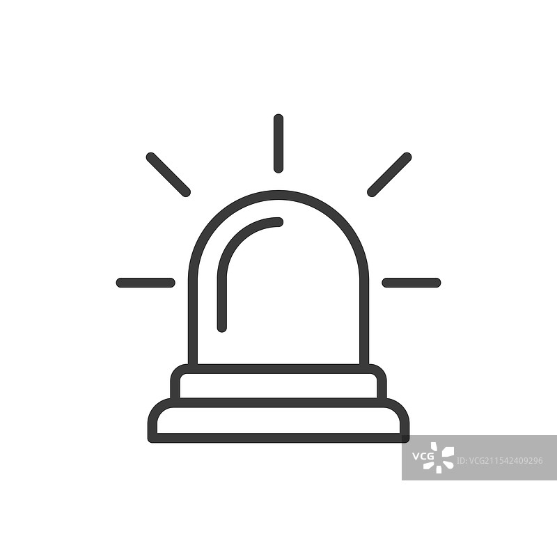 警报图标，线条设计，警报警告图片素材