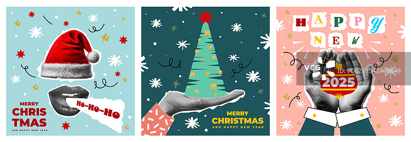 拼贴海报设计 - hpny 2图片素材