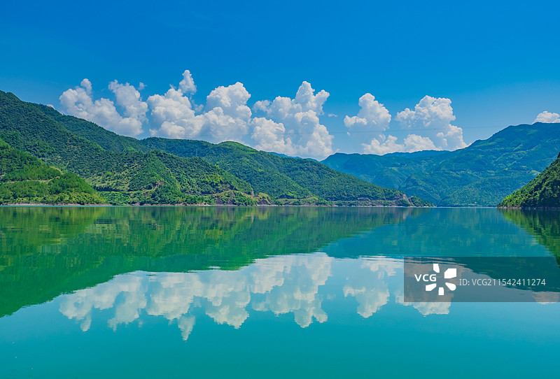 浙江景宁畲族自治县千峡湖景色图片素材