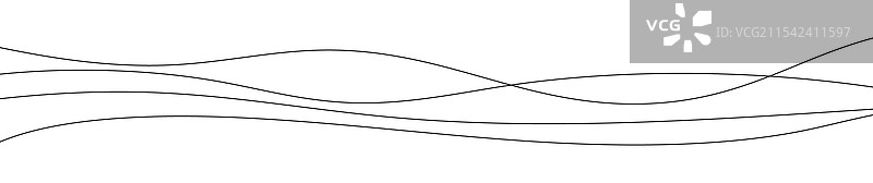 细长的弯曲波浪线图片素材