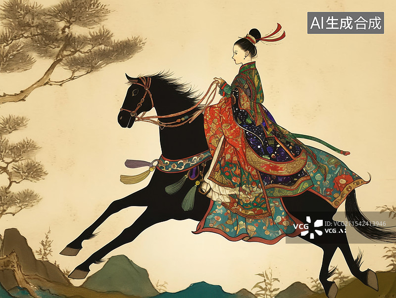 【AI数字艺术】中国风古风戏剧皮影戏戏曲形象图片素材