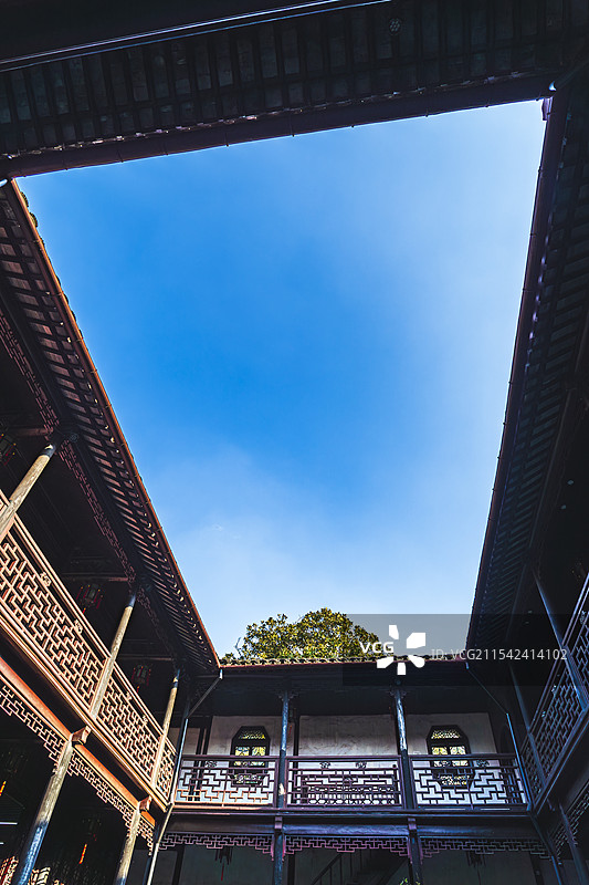 同里，退思园，天井图片素材