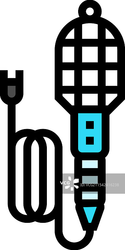 车间灯汽车修理工具彩色图标图片素材