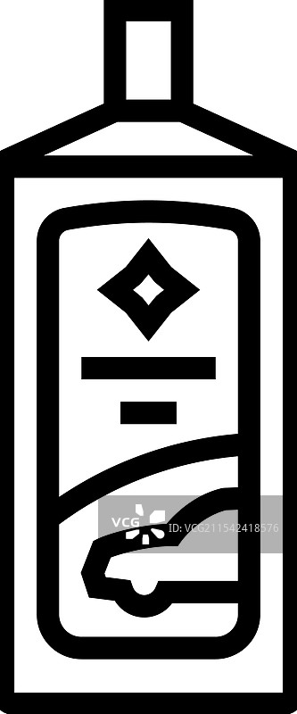 汽车护理抛光剂线条图标图片素材