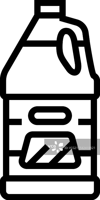 汽车护理的挡风玻璃清洗液线条图标图片素材