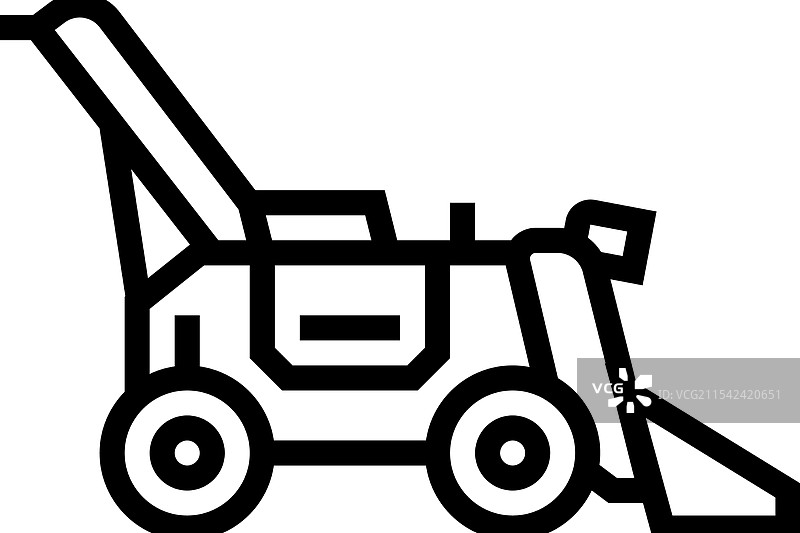 机器人装载机收割线条图标图片素材
