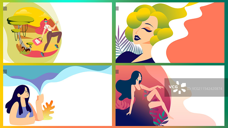 扁平商业插画图片素材