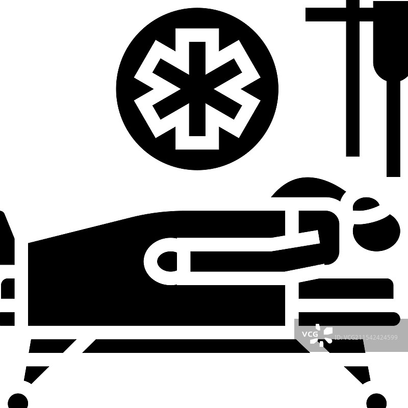 急诊室骨折伤害图标图片素材