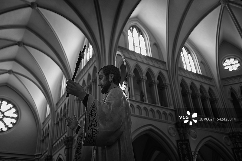 徐汇教堂耶稣像图片素材