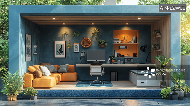 【AI数字艺术】室内样板房家居设计图片素材