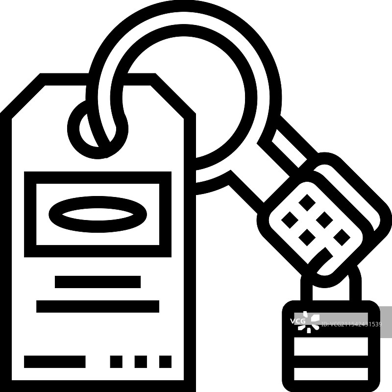 锁定标记伤害预防线条图标图片素材