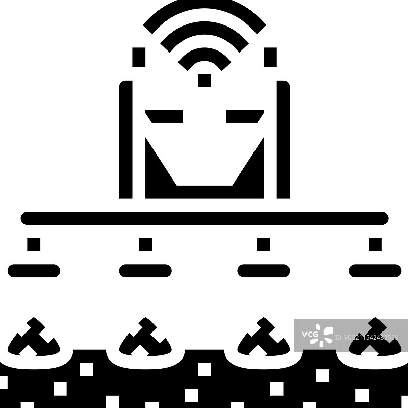 农业科技自动喂食器图标图片素材