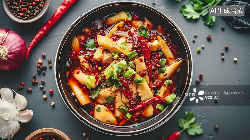 【AI数字艺术】色香味俱全的川菜佳肴图片素材