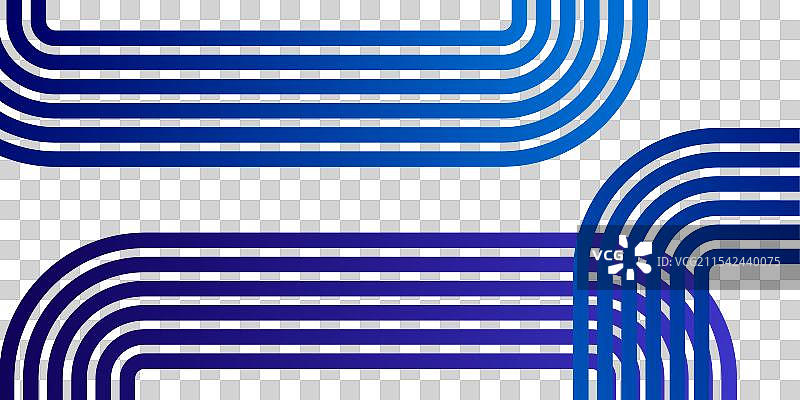 蓝色抽象背景与线条，可以用于各种设计。图片素材