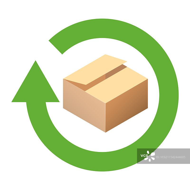 回收或重复使用包装材料图标图片素材