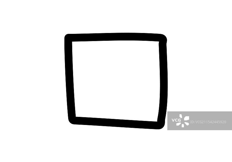 简单的方形复选框设计，带有粗边框图片素材