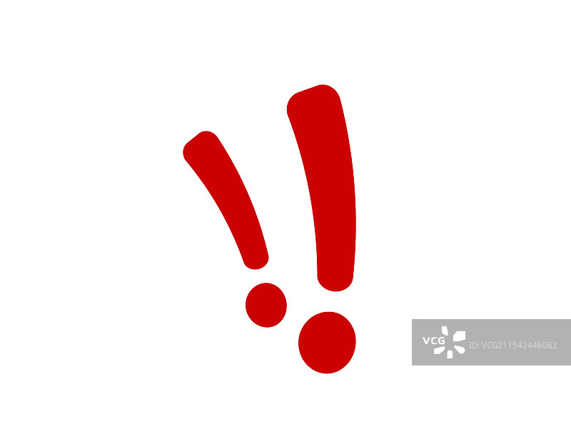 红色感叹号和点的设计元素图片素材