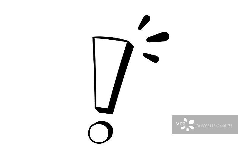 黑色感叹号与飞散的碎片图片素材