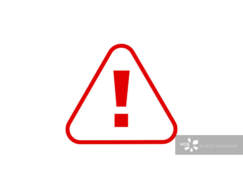 带有红色感叹号的警告标志图片素材
