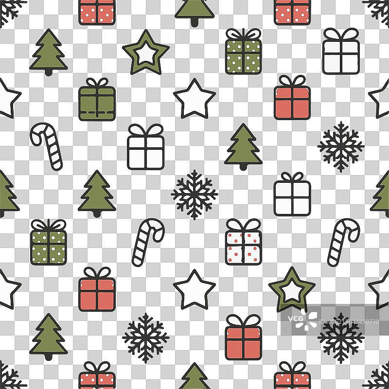 圣诞图标图案集图片素材